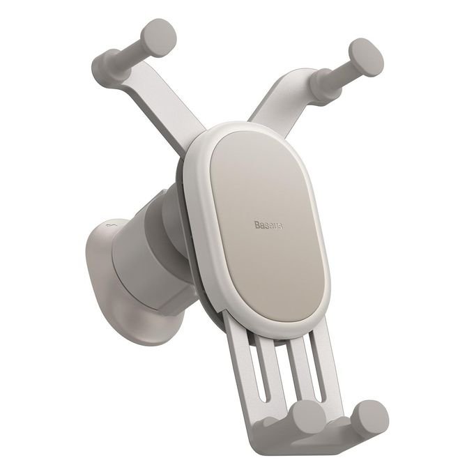 Baseus Pro 15W Stable Gravitational Wireless Car Charger Mount – Air Outlet Version – Creamy White in kumasi — product view 2