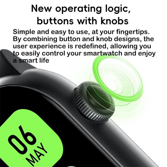 RichRipple GS77 Plus Smartwatch with Bluetooth Calling, 2.01-Inch Display, Health Monitoring, and IP68 Rating