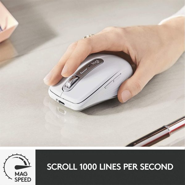 Logitech MX Anywhere 3 Wireless Mouse for Mac – Bluetooth in Grey