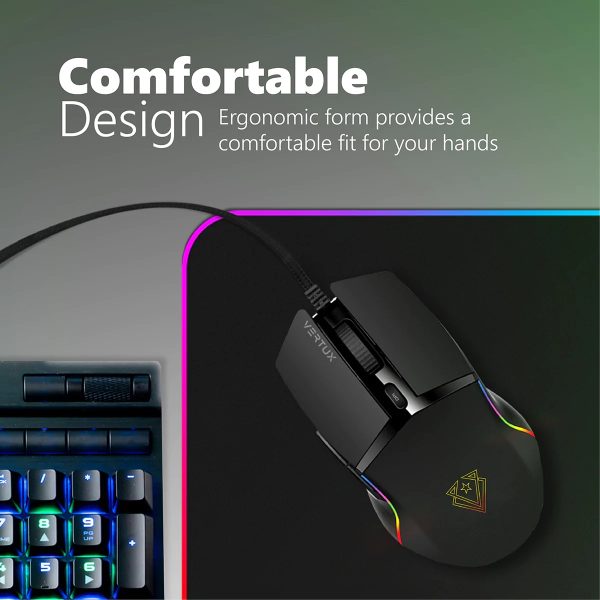 Vertux Wired Gaming Mouse for Maximum Performance