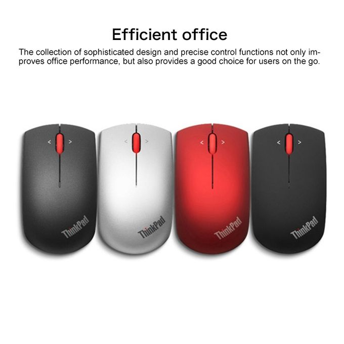 Lenovo ThinkPad Wireless Frosted Mouse in Black with Office Blue-ray