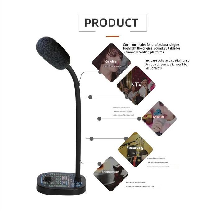 MK100 Black Portable Voice Changer