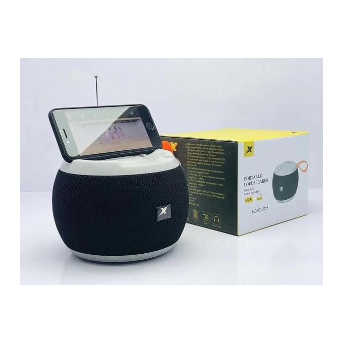 Portable Bluetooth Speaker C15 – Wireless, Black/Silver — product view 4