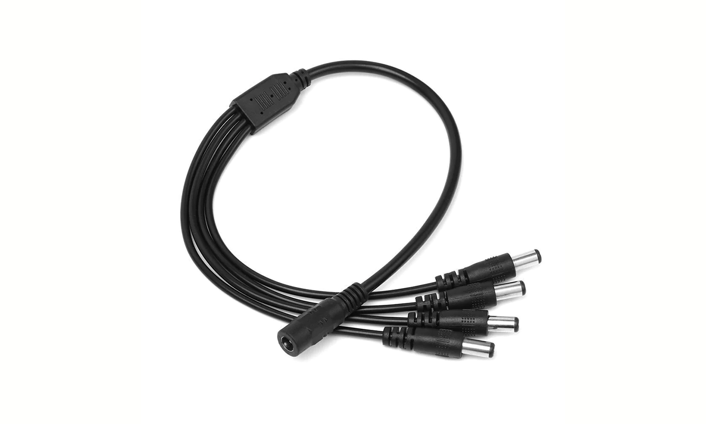 4-Port Power Splitter for CCTV Systems
