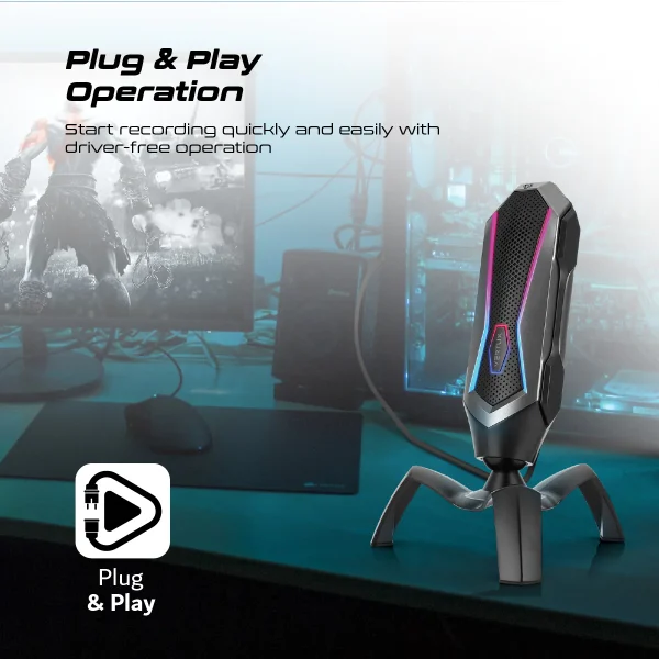 Vertux Sci-Fi Cardioid Gaming Mic