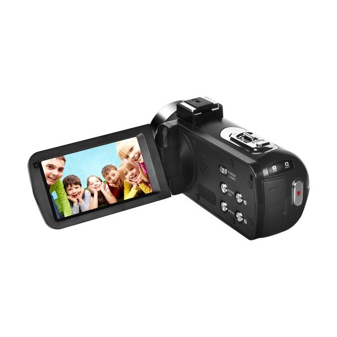 24MP Full HD Digital Camcorder with 16X Zoom and 270-Degree Rotating Screen – Portable Camera in kumasi