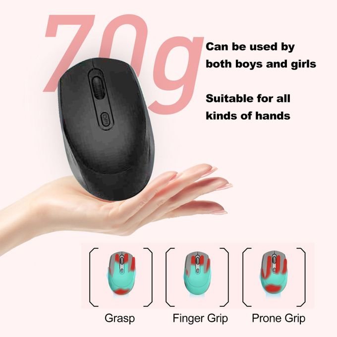 M107 Ergonomic 2.4G Wireless Office Mouse with 3 Adjustable DPI Settings in kumasi