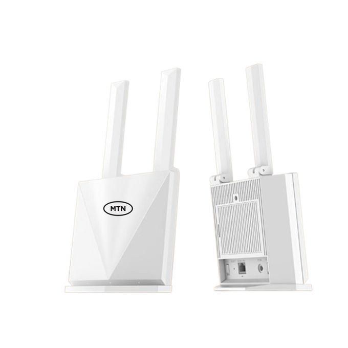 ZTE MTN K10 4G LTE Cat 4 Mobile Wi-Fi Router with Mini UPS – White