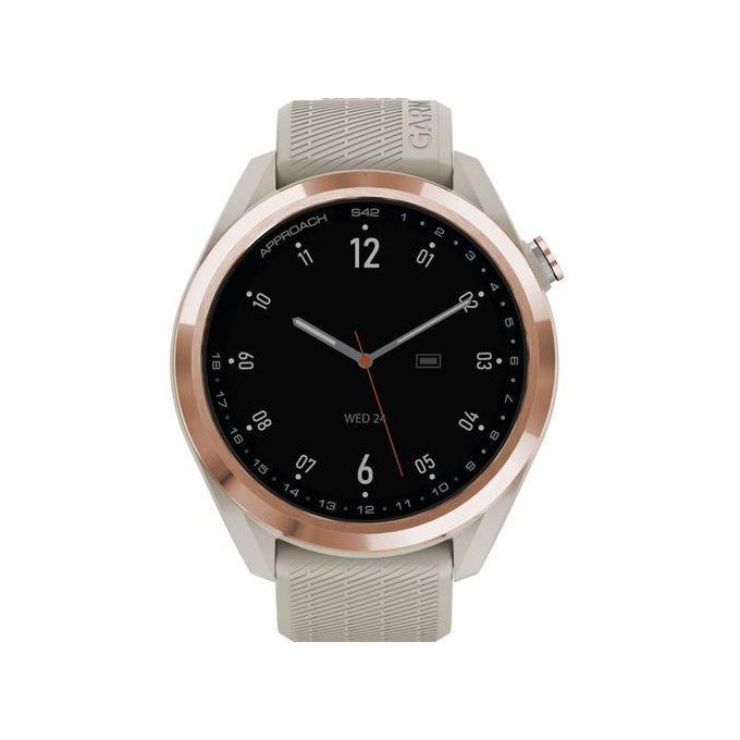 Garmin Approach S42 GPS Golf Watch – Rose Gold with Light Sand Accents