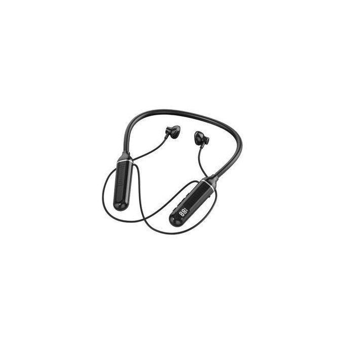 Black Wireless Neckband Headphones