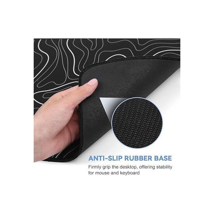 Large 900 x 400 x 2 mm Gaming Mouse Pad with Anti-Slip Rubber Base, Scratch-Resistant and Dirt-Resistant Keyboard and Mouse Accessories