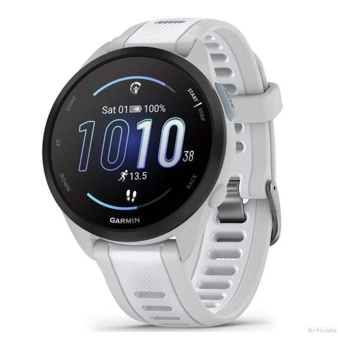 Garmin Forerunner 165 GPS Watch in Mist Gray/Whitestone