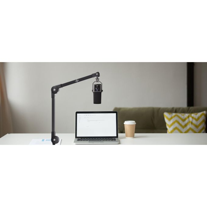 Luucco Studio Black Microphone Boom Arm and Stand