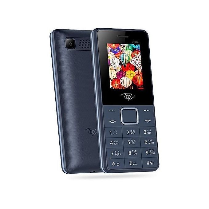 Itel It 2160 Dual SIM Phone – 32MB ROM‎ – 32MB RAM – Dark Blue + Free BT Headset