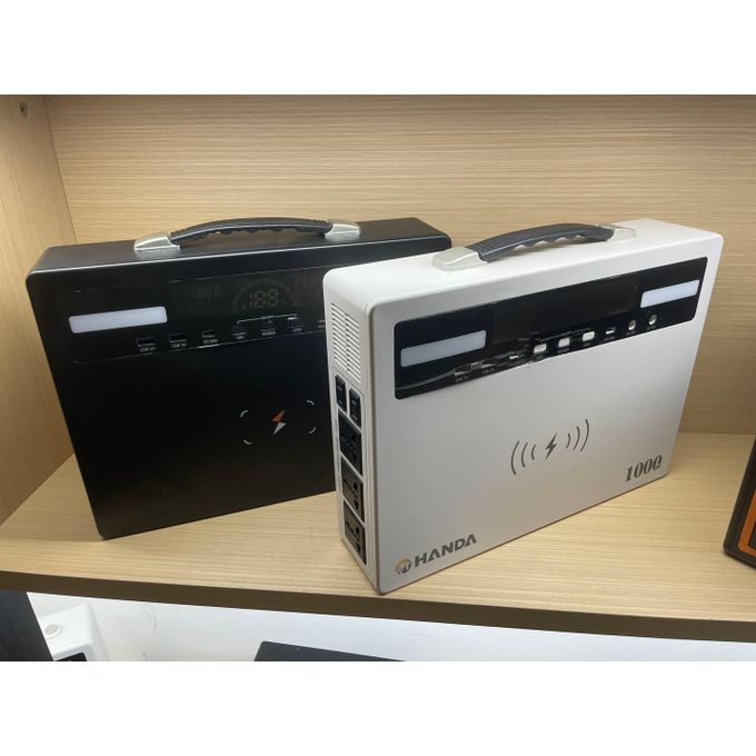 1000W 720Wh Portable Power Station for Indoor and Outdoor Use - Black/White