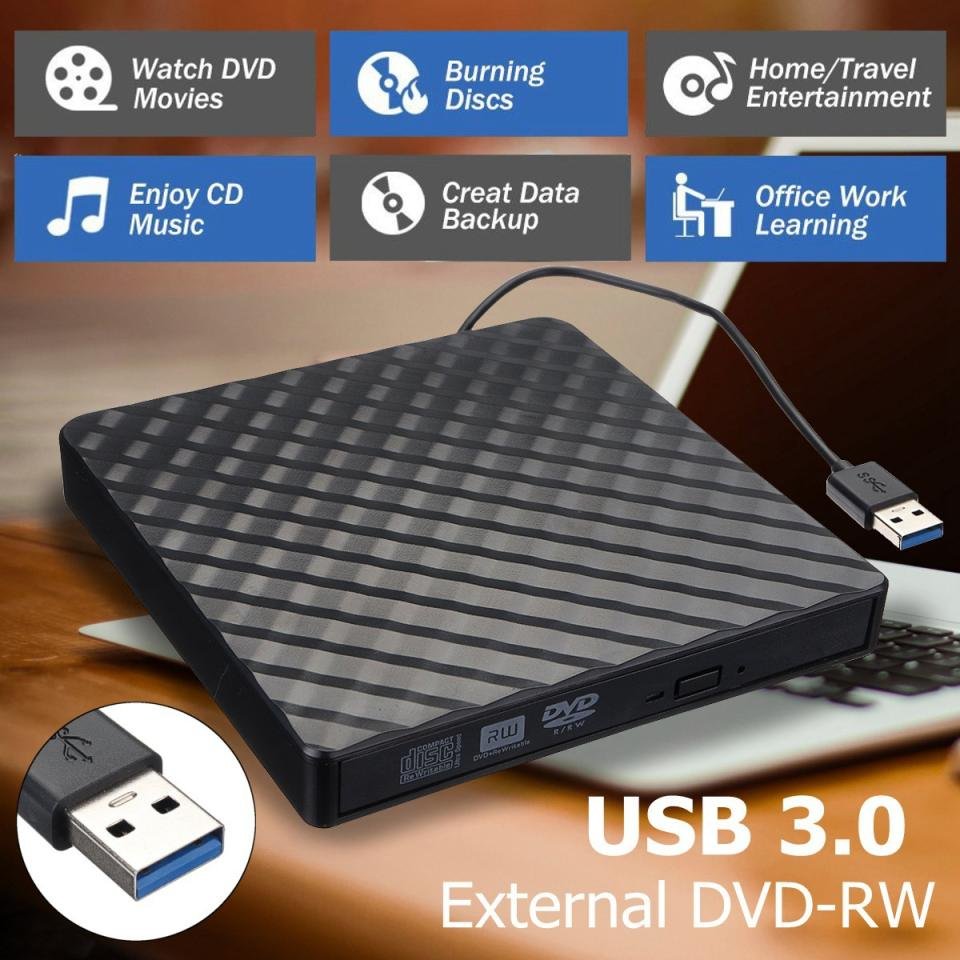 Buy Portable Pop up Mobile External Burner USB 3.0 DVD RW CD Burner Drive in Kumasi