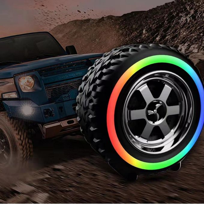G2389 Black Wireless Bluetooth Speaker with Cross-Border New Tire Design
