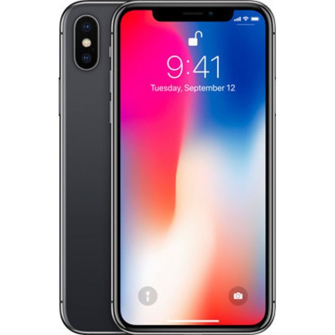 Apple iPhone X – 5.8” Display – 256GB Storage – 3GB RAM – 2716mAh Battery – Black + Complimentary Cover + Screen Protector
