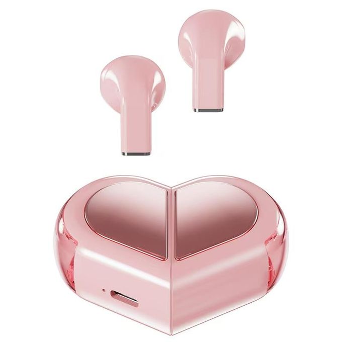 VT True Wireless Stereo Earbuds in Pink — product view 3