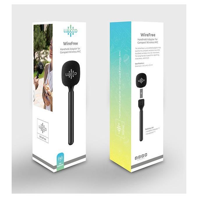 Wireless Handheld Adapter for Compact Microphones – Black — product view 5