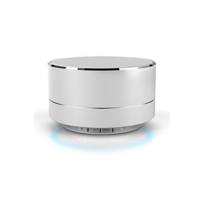 buy Silver Portable Bluetooth Speaker with Wireless Connectivity in kumasi