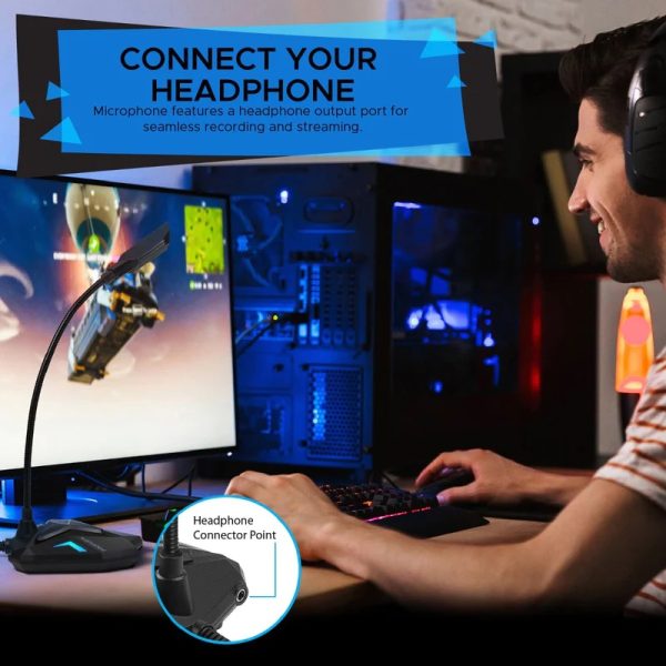 Highly Sensitive Omnidirectional USB Gaming Mic