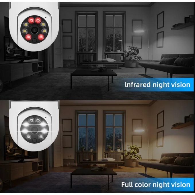 E27 Bulb Security Camera – HD Home Surveillance with WiFi and Full Color Night Vision — product view 3