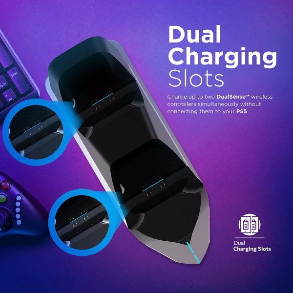 Vertux DualDock Charging Station for PS5 DualSense™ Controller