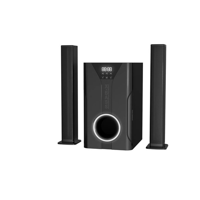 Onyx Power Mixers BT Soundbar Speaker with Subwoofer and Enhanced Bass Boost – Black