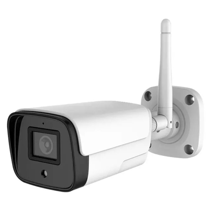 Wireless Waterproof Bullet Camera with Night Vision – HD 1080P 2MP – White
