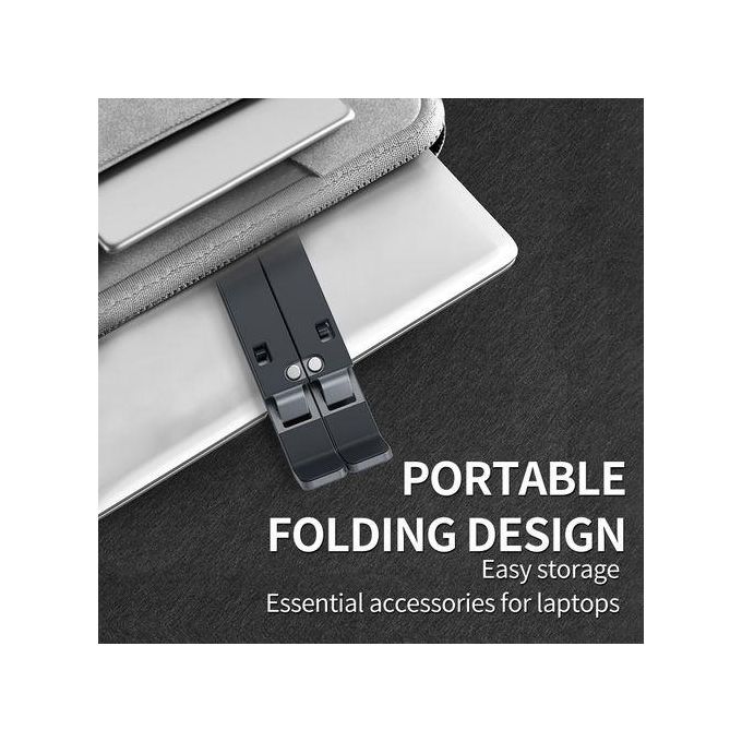 Adjustable Portable Laptop Stand – Foldable ABS Plastic Mount