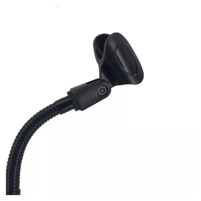 Adjustable Black Microphone Stand with Spring Top