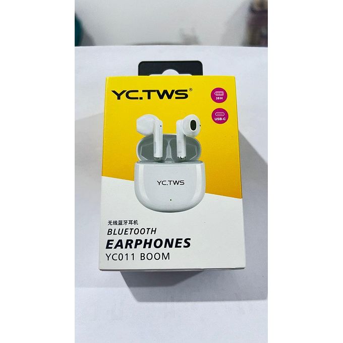 YC.TWS Wireless Bluetooth Earbuds with Hands-Free Calling – Black