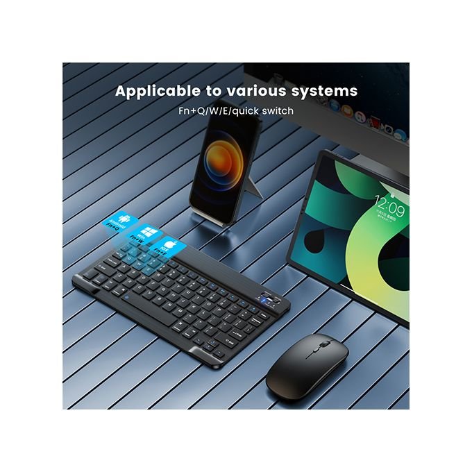 Bluetooth Wireless Keyboard for Phones and Tablets