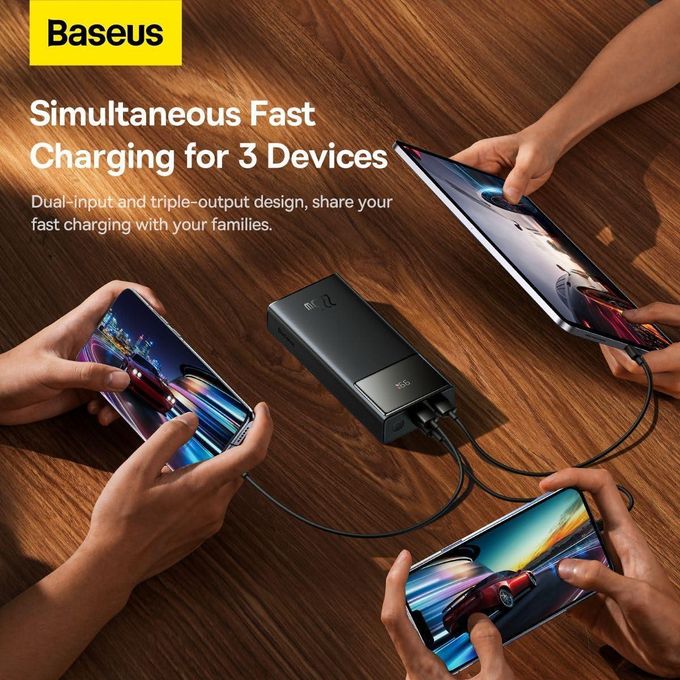 Baseus Star-Lord 30000mAh Fast Charging Power Bank with Digital Display – 22.5W, Black — product view 4