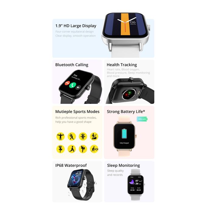 Colmi P81 Grey Waterproof Smartwatch