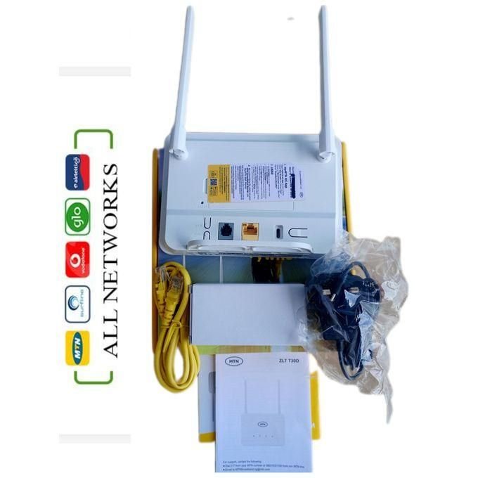 MTN 4G Universal Broadband Router with Backup Battery – White in kumasi