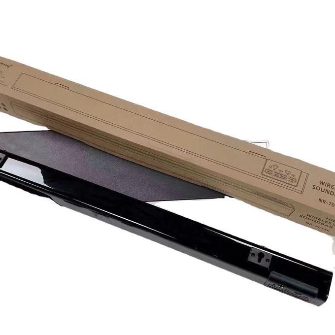 Premium Slim Wireless Bluetooth Sound Bar with Rechargeable Battery, TF, USB, FM, and Aux – Black — product view 3