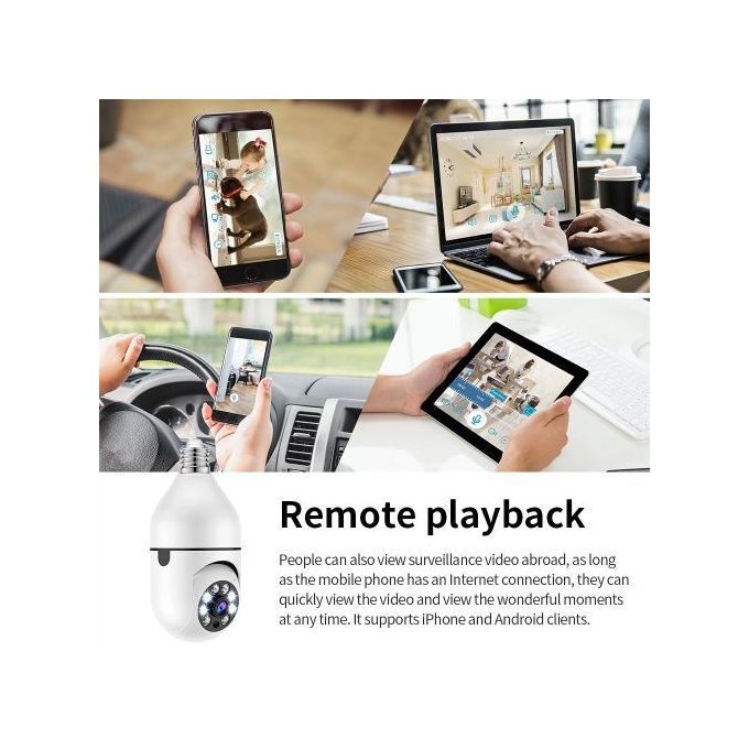 360° HD WiFi Wireless Light Bulb Camera — product view 5