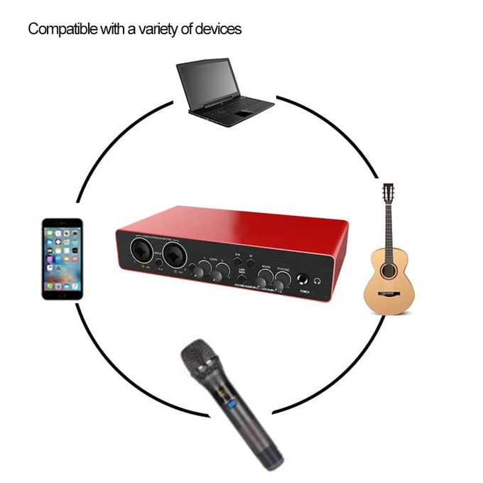 Red Professional 2-in-2-out Studio Audio Interface