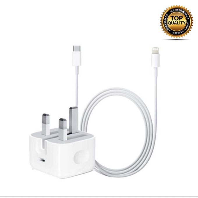 25W USB-C Charger for iPhone X through 14 Pro Max - White
