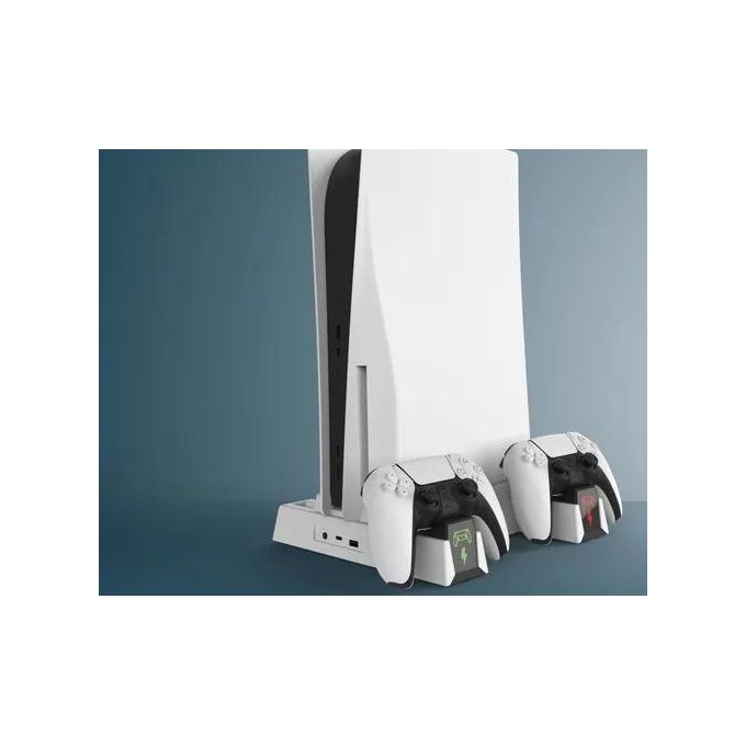 Multifunctional Cooling Stand and Charging Base for PS5 Gaming Console