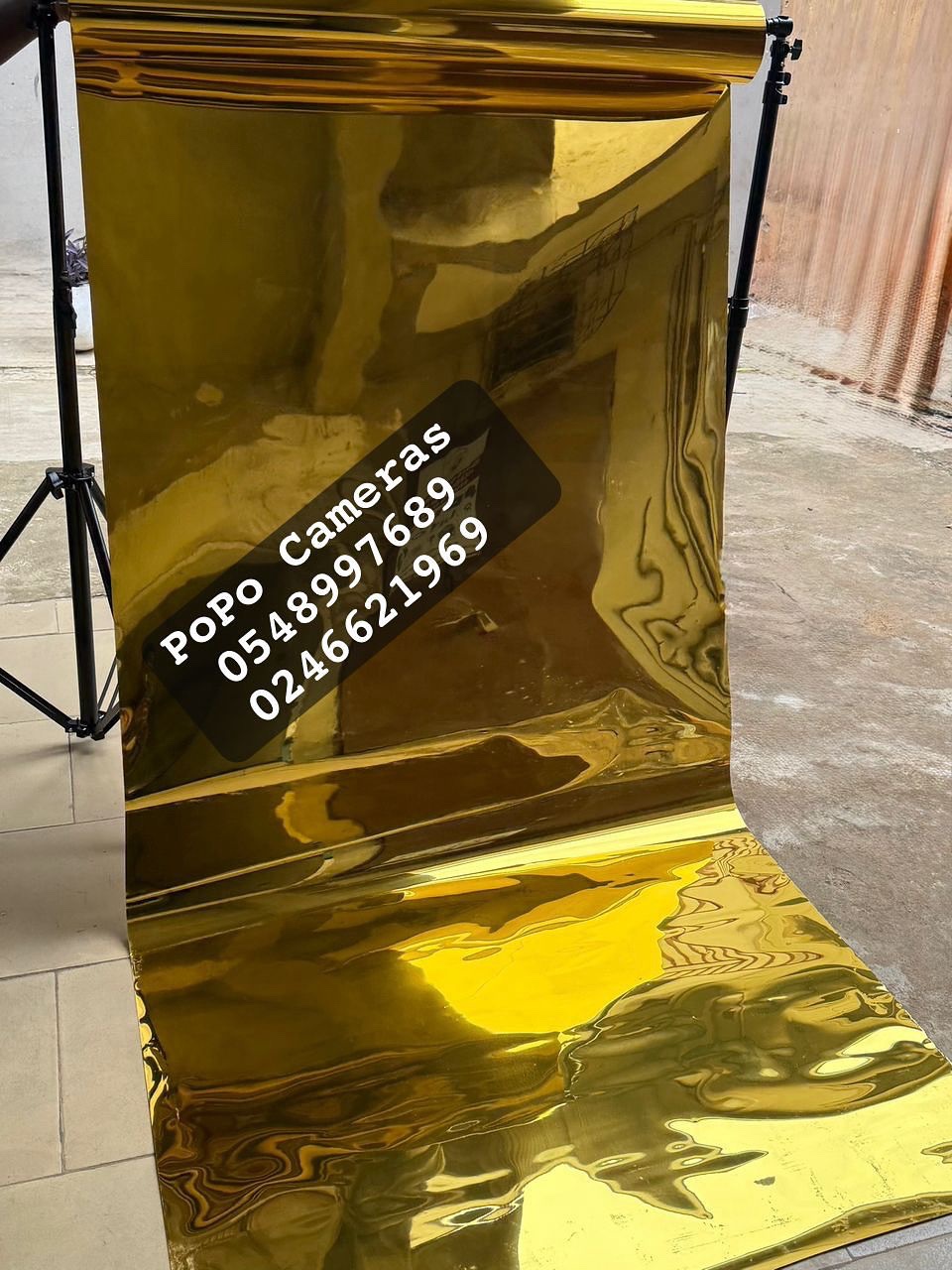4x10 ft Double-Sided Gold Mylar Sheet