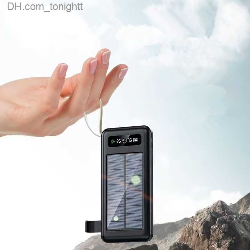 Buy Solar Power Bank 10000 mAh For iPhone 13 14 Samsung Powerbank Waterproof Solar External Battery Poverbank with LED Light in Kumasi