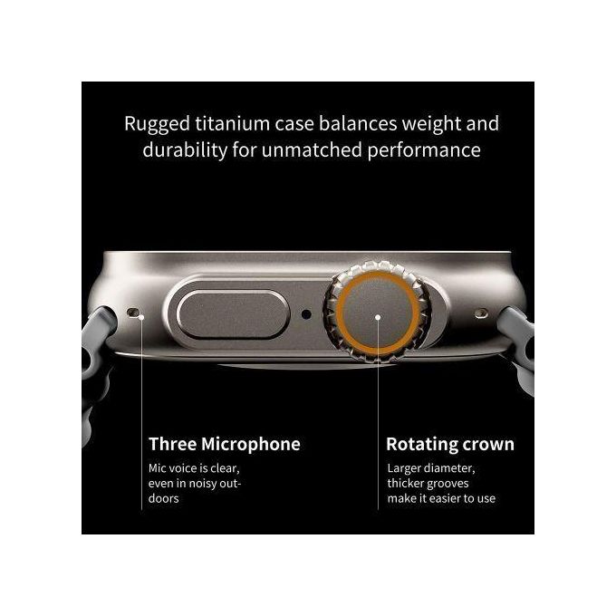 TiLECC T800 Ultra Smartwatch Series 8 with 8-Door Access – Black — product view 2