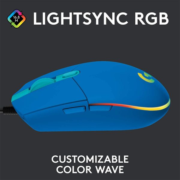 Logitech G203 Lightsync Gaming Mouse” can be rephrased as “Logitech G203 Gaming Mouse with Lightsync Technology