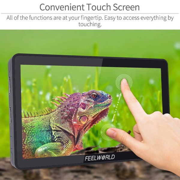 F6 Plus Feelworld 6-Inch 4K Touchscreen On-Camera Monitor with 3D LUT — product view 3