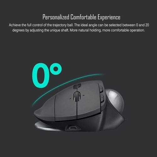 Buy Logitech MX ERGO 440DPI Bluetooth + Unifying Dual-mode Wireless Trackball Optical Mouse(Black) in Kumasi