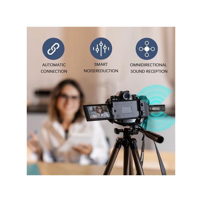 K9 Wireless Lavalier Microphone for Android Type-C and iPhone – Professional Microphone for Live Streaming, Gaming, Interviews, and Vlogging