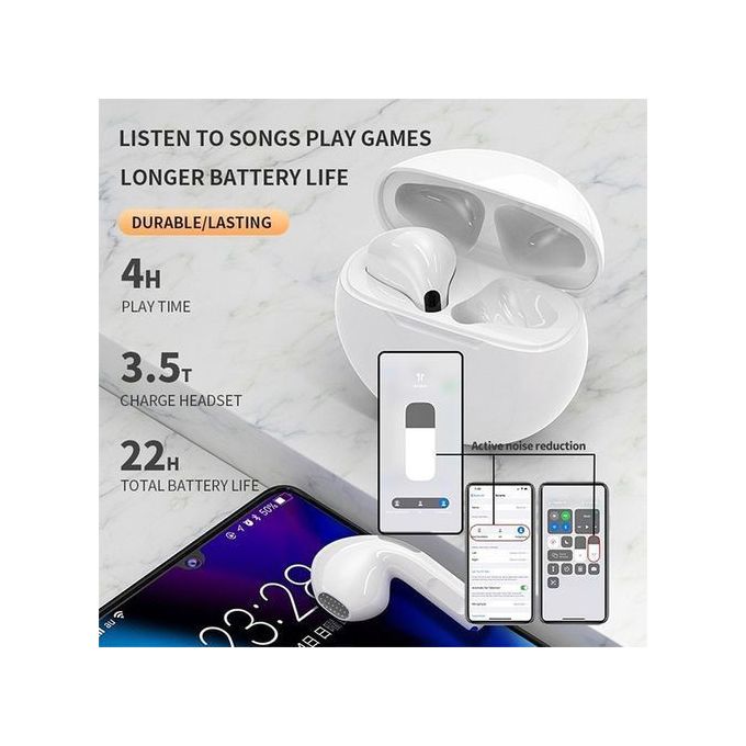 Wireless Bluetooth Earbuds with Touch Control and Microphone